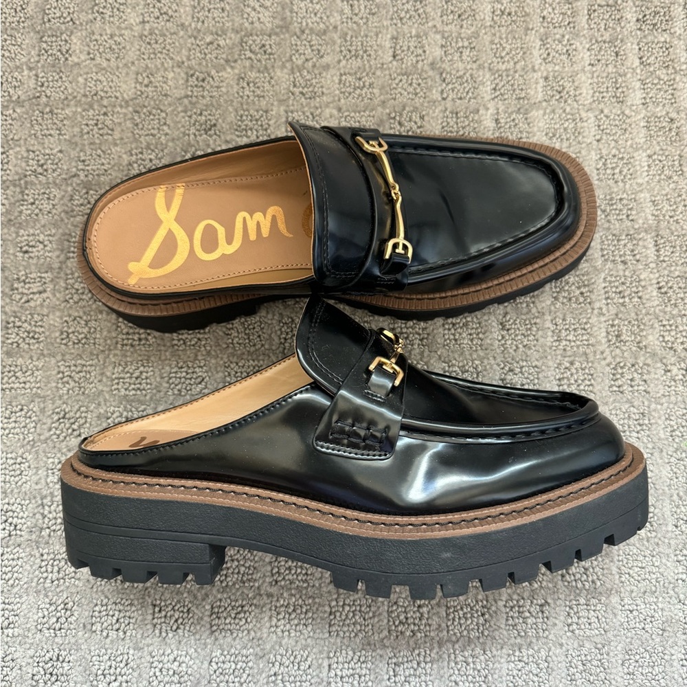 NWOT Sam Edelman Lennon Lug sole loafers size 8 - Picture 3 of 3